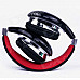 OYK 3.5mm Wired Stereo Headphones - Black + Red (120cm-Cable)