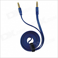 3.5mm Male to Male Aux Audio Cable - Blue (100cm)