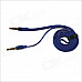 3.5mm Male to Male Aux Audio Cable - Blue (100cm)