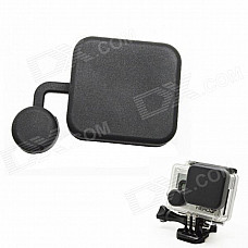 BZ118 Protective Silicone Lens Cover for GoPro Hero 3+ - Black