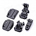 TOZ TZ-GP156 Grab Bag of Mounts for Gopro Hero 4/ 3+ / 3 / 2 / 1 - Black + White