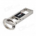 OMUDA BZYS69 ''8'' Shaped Double Ring Keychain - Silver + Black + Multi-Colored