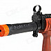 Toy Gun w/ Silencer / Telescopic Sights / Lighting / Sound Effect - Black + Dark Brown