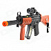 Toy Gun w/ Silencer / Telescopic Sights / Lighting / Sound Effect - Black + Dark Brown