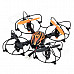 Udi U830 Wireless 2.4GHz 4-Axis 4-Channel R/C Aircraft w/ Gravity Sensor - Black + Orange