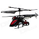 Brilink BH12 Rechargeable 4-CH IR Remote Control R/C Helicopter w/ Gyro - Black