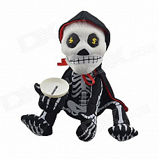 Head Shaking Ghost Doll Coin - Bank + White (3 x AA)