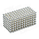 CHEERLINK XB-01 3mm DIY Magnet Balls/ Neodymium Iron Educational Toys Set - Silver + White (432 PCS)