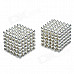 CHEERLINK XB-01 3mm DIY Magnet Balls/ Neodymium Iron Educational Toys Set - Silver + White (432 PCS)