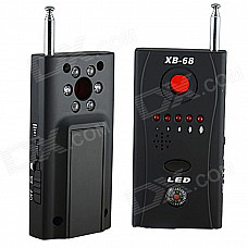 XB-68 Wireless Anti-Pinhole Camera Infrared Detectors Set - Black
