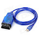 VAGKKL409 1USB Diagnostic Cable for Toyota / Audi - Black + Blue