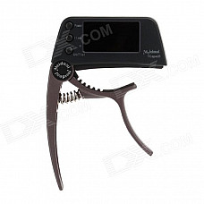 Meideal TCpo20 Electric Acoustic Folk Guitar Capo Tuner - Black + Bistre