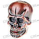 LED Skull Butane Lighter With Glowing Eyes and Spooky Sound (Brown)