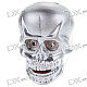 LED Skull Butane Lighter With Glowing Eyes and Spooky Sound (Silver)