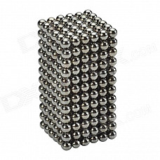 CHEERLINK XB-01 3mm DIY Magnet Balls / Neodymium Iron Educational Toys Set - Silver Black (432 PCS)