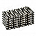 CHEERLINK XB-01 3mm DIY Magnet Balls / Neodymium Iron Educational Toys Set - Silver Black (432 PCS)