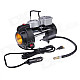 HD-505 Car Air Compressor Pump Inflator with LED Emergency Light - Black + Yellow (DC 12V)