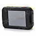 iShare S200 2.0" LCD CMOS 1080P Full HD 5.0MP Waterproof Sport Camera - Black + Yellow