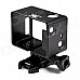 TOZ Portable Plastic Fixed Frame Case w/ Screws + Push Buckle for Gopro Hero 4/ 3+ / 3 / 2 / 1 - Black