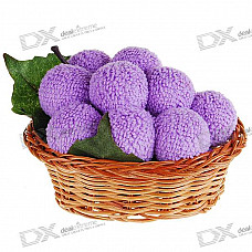 Cute Fruit Basket Towel - Grape