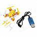 WLtoys V272BNF 2.4GHz Wireless Control 4-CH R/C Aircraft w/ 6-Axis Gyro - Yellow