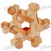 Bead-in-Cage Wooden Puzzle Brain Teaser IQ Toy