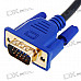 Gold Plated Mini HDMI Male to VGA Male Shielded Connection Cable (1.5M-Length)
