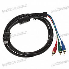 Gold Plated HDMI to Component Video 3-RCA Cable (1.6M-Length)