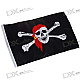 Jolly Roger Pirate Skull and Crossbones Red Scarf Flag (47CM*30CM)