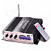 Chengsheng MA200 1.8" LCD 164W 4-CH Hi-Fi MP3 Amplifier w/ FM / SD / USB for Car / Motorcycle -Black