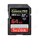 SanDisk Extreme PRO 64GB SDXC Class 3 UHS-II Flash Memory Card 280MB/s SDSDXPB-064G