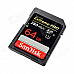 SanDisk Extreme PRO 64GB SDXC Class 3 UHS-II Flash Memory Card 280MB/s SDSDXPB-064G