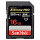 SanDisk Extreme PRO 16GB SDHC Class 3 UHS-II Flash Memory Card 280MB/s SDSDXPB-016G