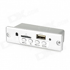 KSD-309BT Bluetooth MP3 Module w/ FM / USB / TF - Silvery WHite + Black