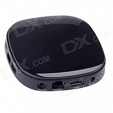 AT-758 Android 4.2.2 Quad-Core Smart TV Box w/ 4GB ROM / TF / Wi-Fi / HDMI / RJ45 / USB - Black