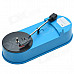 ezcap Mini USB Turntable Vinyl LP to MP3 Converter - Blue + Black