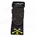 DEDO MA-52 Fashion Skull Pattern Polyester Adjustable Guitar / Bass Strap - Black + Yellow