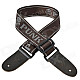 DEDO MA-52 Fashion Nylon Adjustable Guitar / Bass Strap - Brown + Greyish Brown