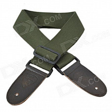 DEDO MA-51 Fashion Polyester Cotton Adjustable Guitar / Bass Strap - Green