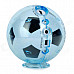 S-20 Mini Football Style Speaker w/ FM / Card Slot / LED Light - White + Black (16GB Max.)