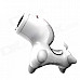 i-mu i-ma Unique Horse Style Portable 3.5mm / USB Wired 2W Speaker - White