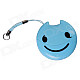 Easeyes E202 Smile Face Pattern USB 2.0 Micro SD / TF Card Reader - Blue