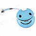 Easeyes E202 Smile Face Pattern USB 2.0 Micro SD / TF Card Reader - Blue