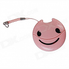 Easeyes E202 Smile Face Pattern USB 2.0 Micro SD / TF Card Reader - Pink