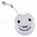 Easeyes E202 Smile Face Pattern Micro SD / TF Card Reader - White