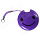 Easeyes E202 Smile Face Pattern USB 2.0 Micro SD / TF Card Reader - Purple