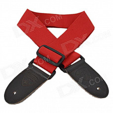 DEDO MA-51 Fashion Polyester Cotton Adjustable Guitar / Bass Strap - Red