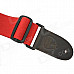 DEDO MA-51 Fashion Polyester Cotton Adjustable Guitar / Bass Strap - Red