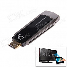 LinkIn Me Wireless Wi-Fi Miracast DLNA Airplay TV HDMI Dongle Adapter - Black + Light Brown