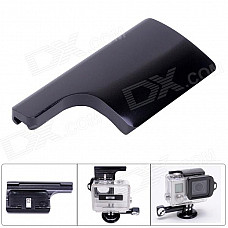 Fat Cat Aluminum Alloy Back Door Clip Safety Lock for GoPro Hero 3+ Dive Skeleton Housing - Black